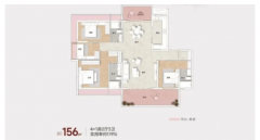156㎡楼位则可拓展为4+1房三卫双套房